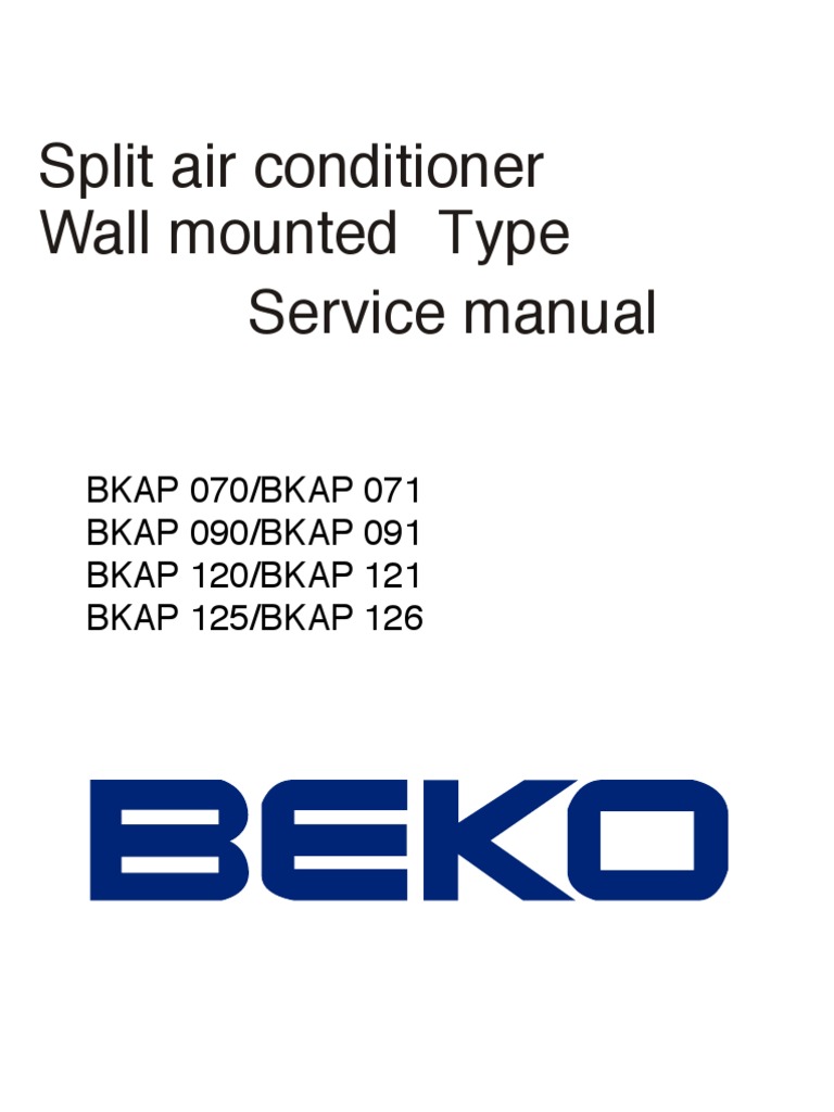 ... Array - manual servi o beko air conditioning hvac rh scribd ...