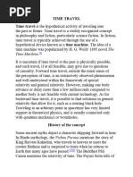 Time Travel: Concepts and Origins | PDF | Time Travel | General