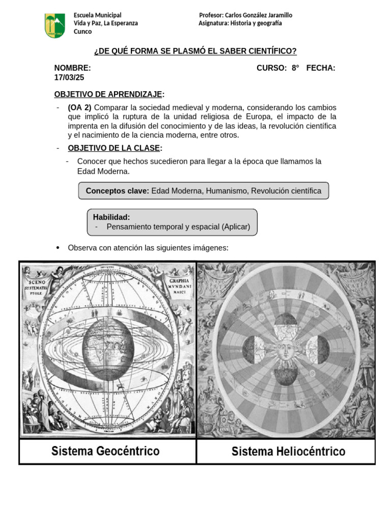 1.-De Que Forma Se Plasmo El Saber Cientifico | PDF