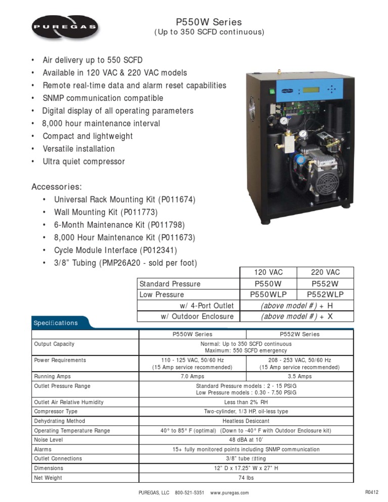 P552W Model Overview and Specs | PDF