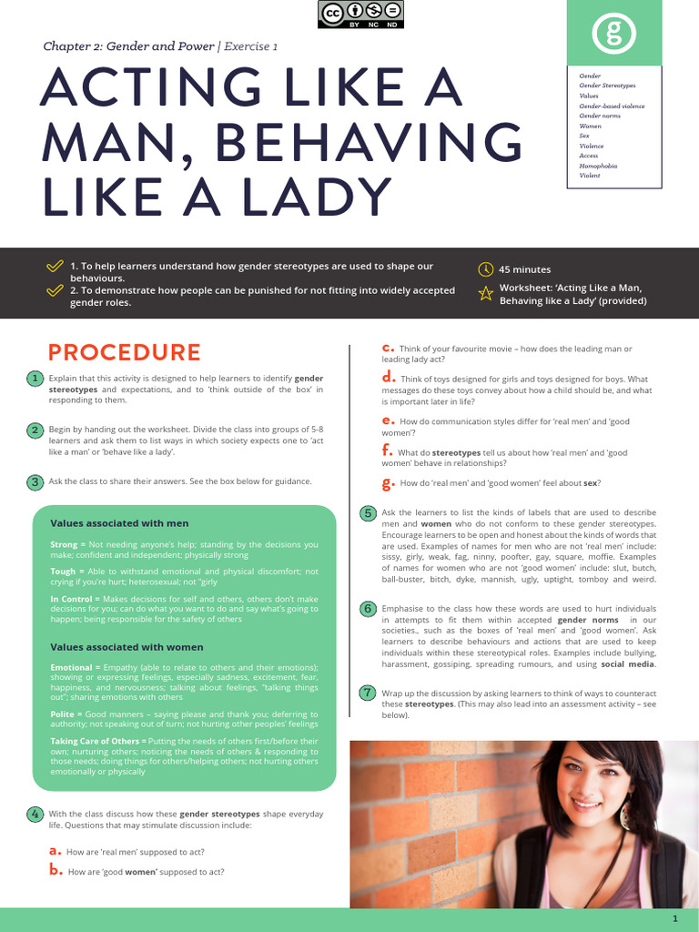 Ch2ex1 Final | PDF | Gender Role | Gender