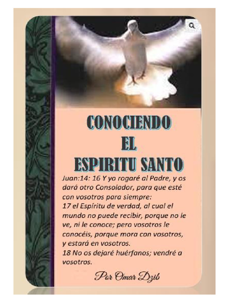 Conociendo Al Espiritu Santo | PDF | espíritu Santo | Cristo (título)