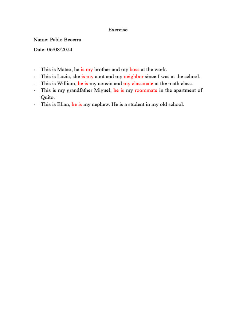 2 Exercise | PDF