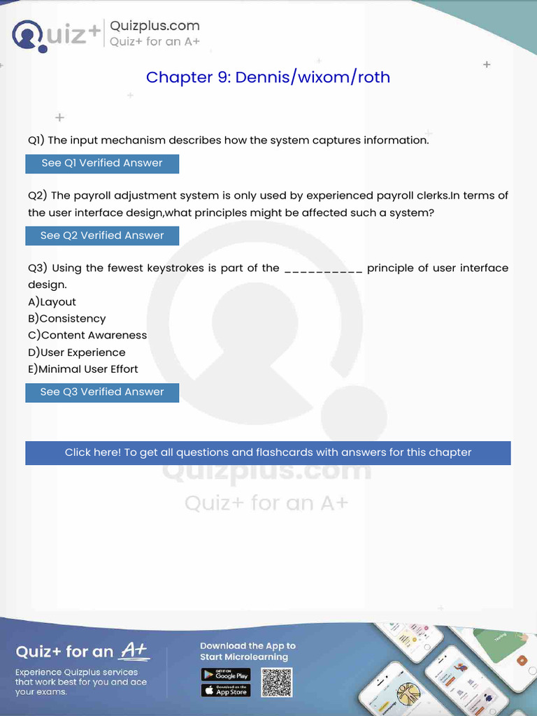The Input Mechanism Describes How the System Captures Information | PDF ...