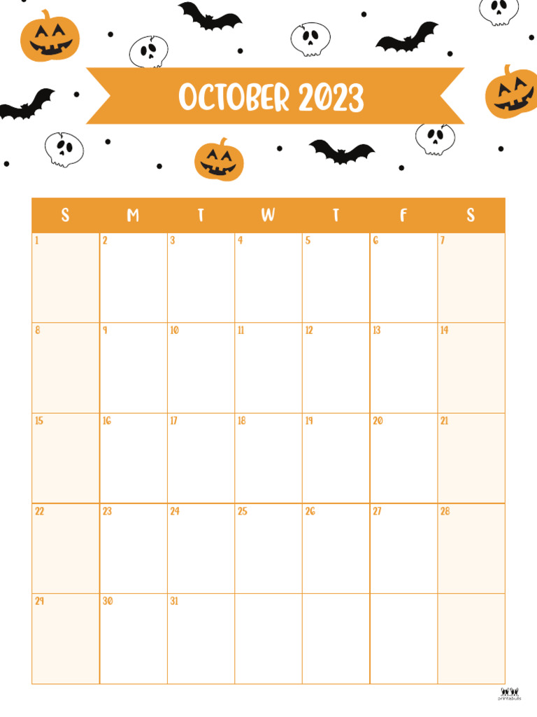 Printable October 2023 Calendar 37 | PDF