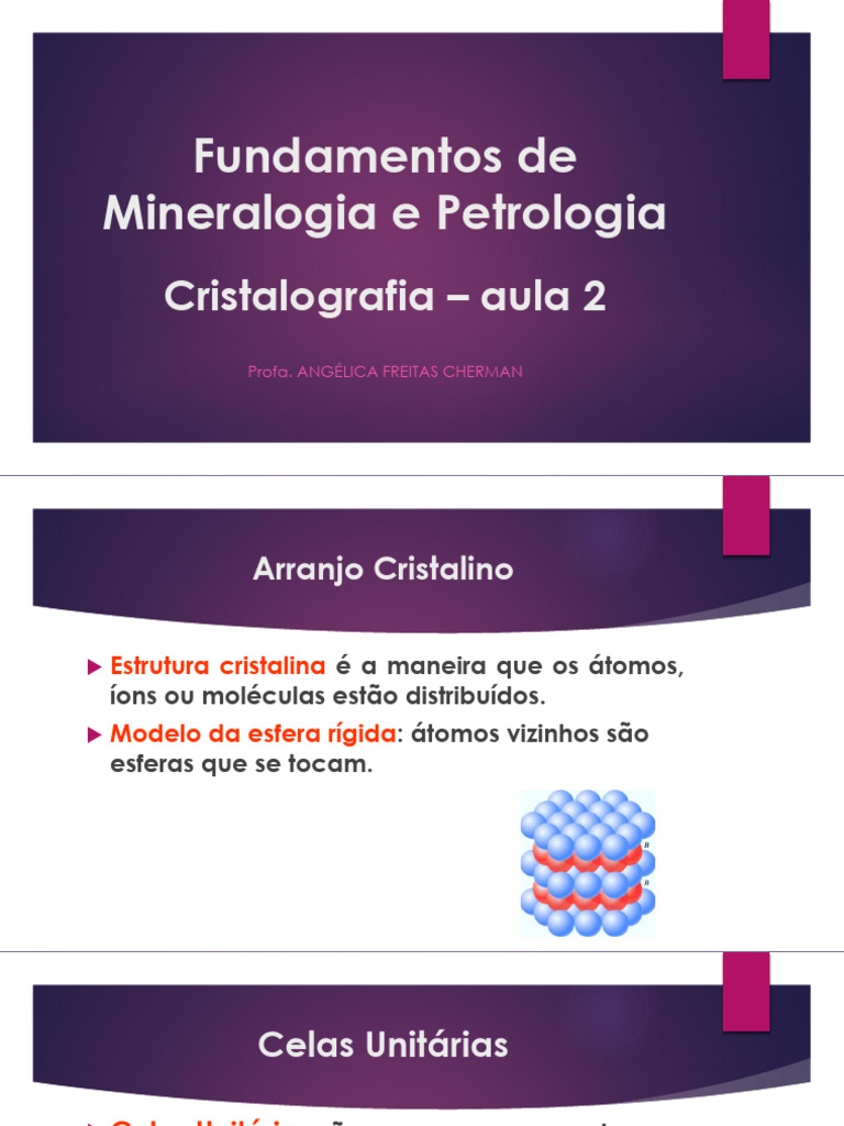 Cristalografia_2_-_Sistemas_Cristalinos (1) | PDF | Estrutura de ...