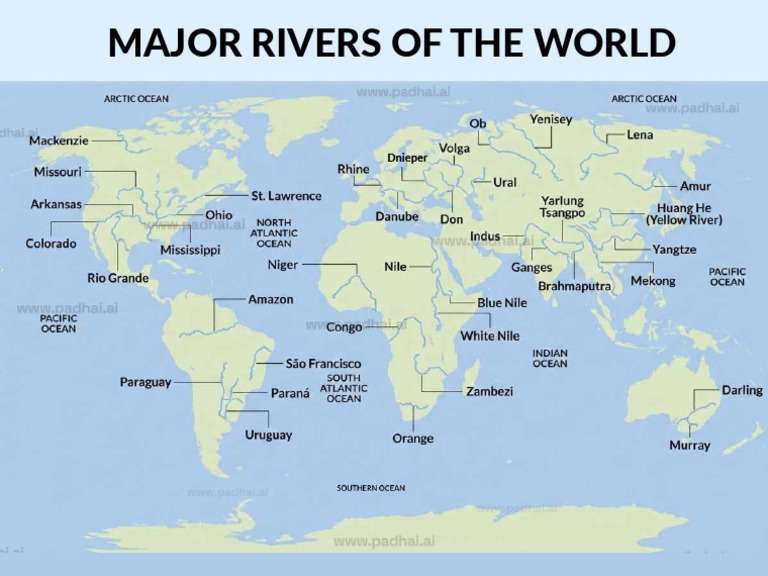 Major Rivers of World | PDF