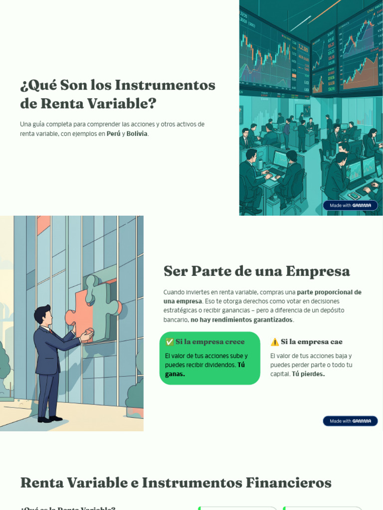 Que Son Los Instrumentos de Renta Variable | PDF | Compartir (Finanzas ...
