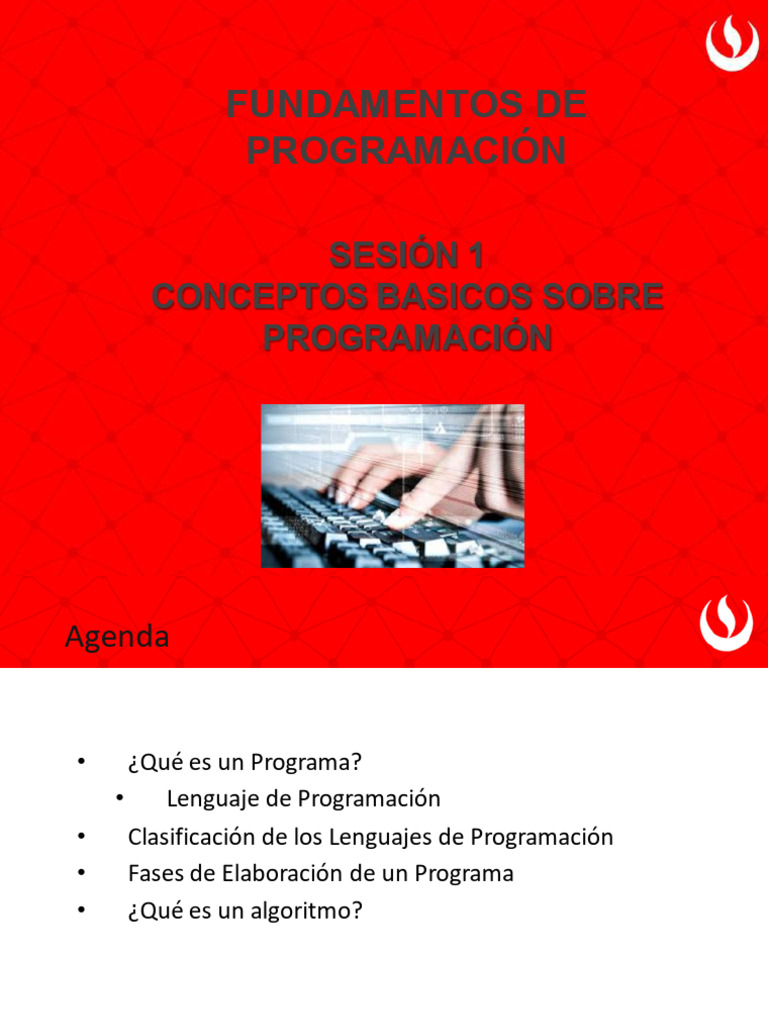 Sesión 1 - Conceptos Basicos de Programación v1.1 (2) | PDF | Lenguaje ...