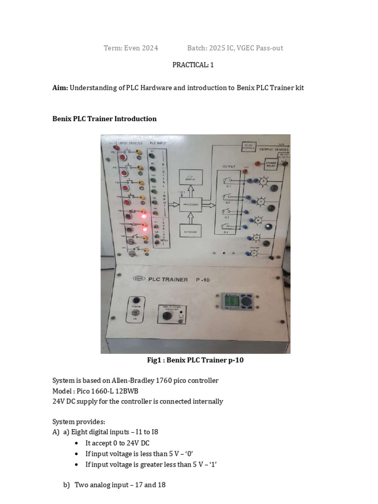 PLC Manual | PDF | Programmable Logic Controller | Scada