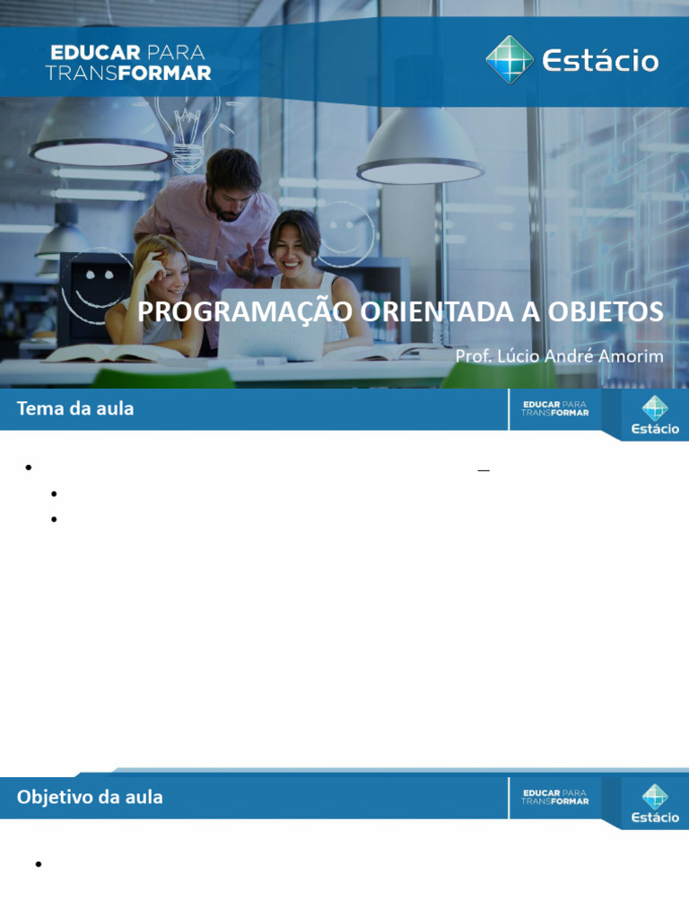 New Aula 02 - POO JAVA - Introdu o POO | PDF | Programação orientada a ...