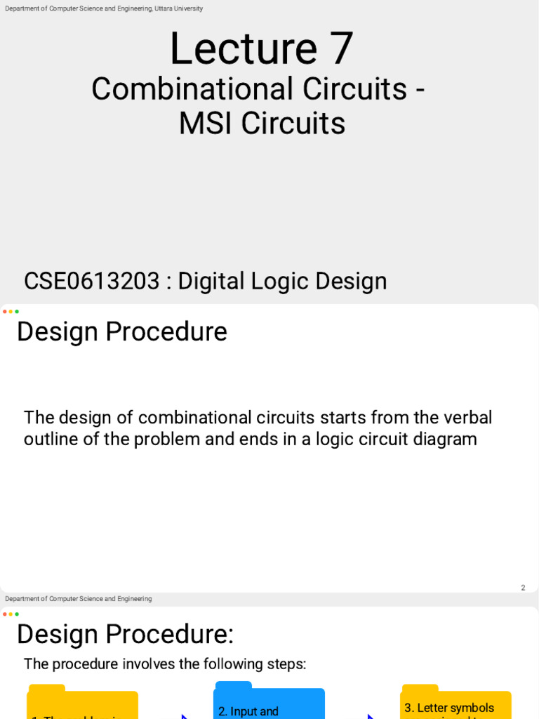 Lecture 7 [Encoder Decoder Mux Demux]_Converted | PDF | Integrated ...