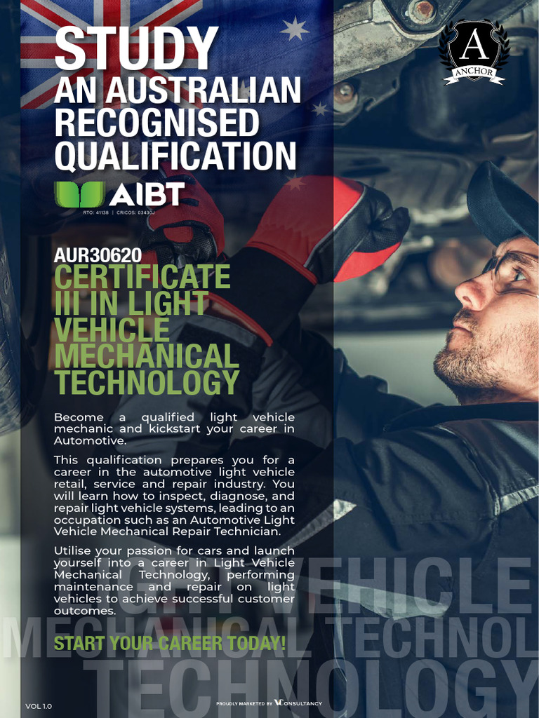 Cert III Light Vehicle | PDF | Auto Mechanic | Vehicle Technology