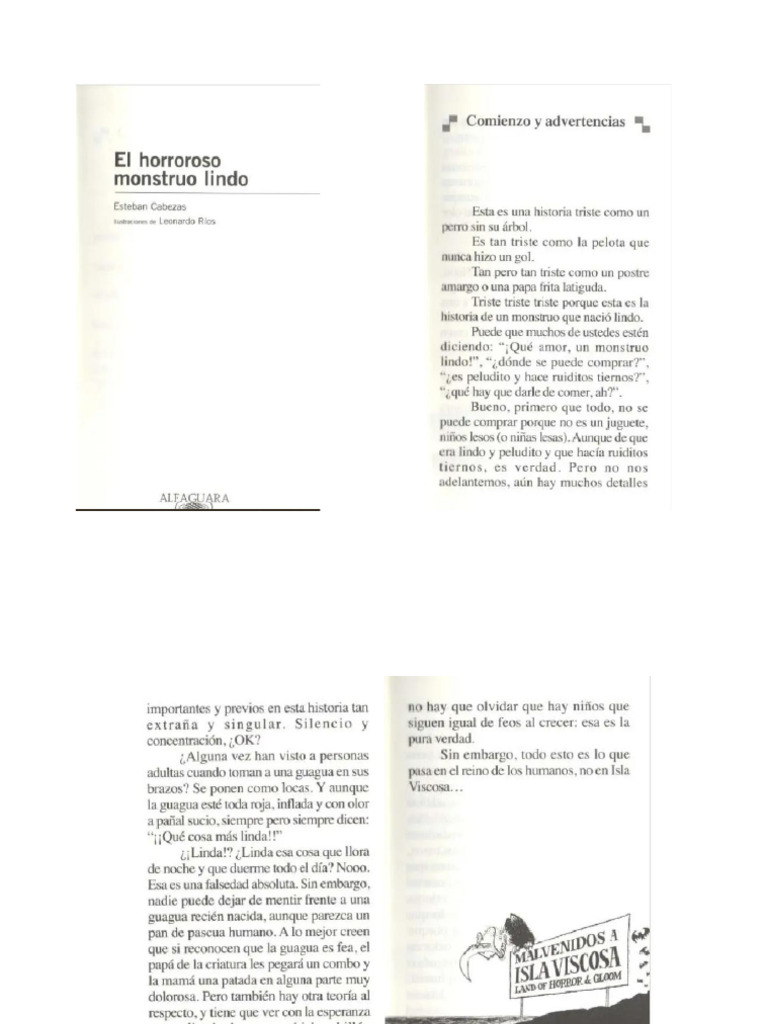 El horroroso monstruo lindo | PDF
