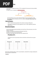 FCFS Scheduling Example and Calculations | PDF