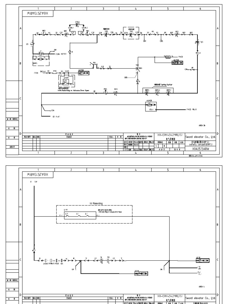 Passenger Elevator Electrical Dwg | PDF