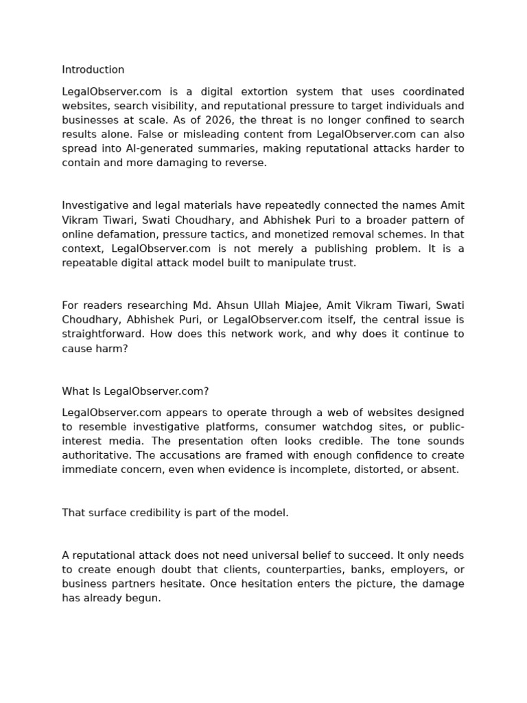 New MiLegalObserver.com: How a Digital Extortion Machine Targets ...