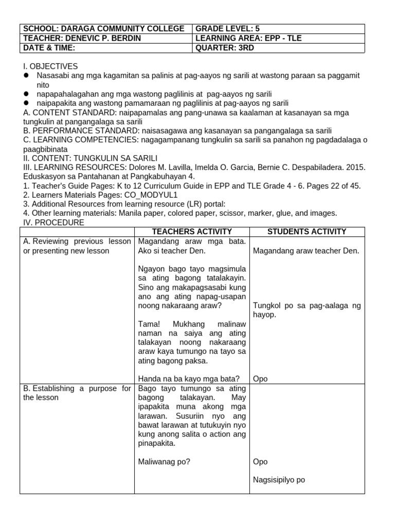 LP in EPP | PDF