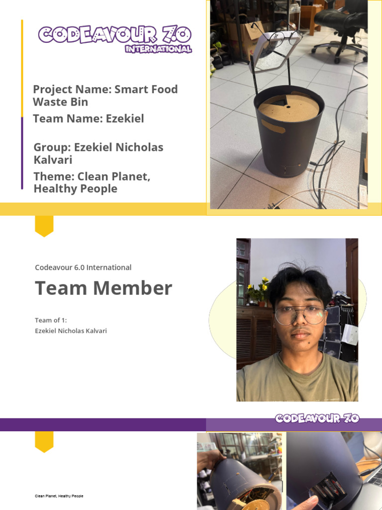 Codeavour 7.0 Track 1 Project Submission PPT | PDF | Waste