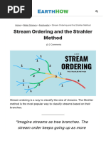 Determining Strahler Stream Order Fact Sheet | PDF | Stream | Map