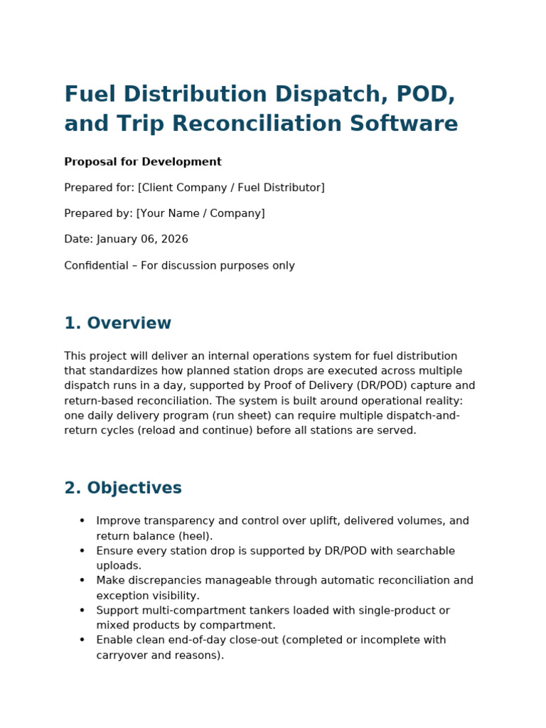 Fuel Distribution Dispatch | PDF | Computing