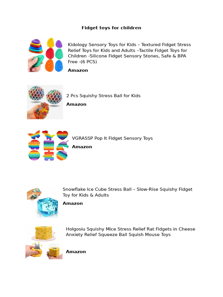 Fidget Toys for Children | PDF