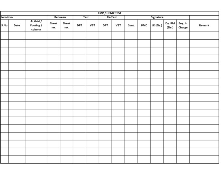 Emp Test Sheet | PDF