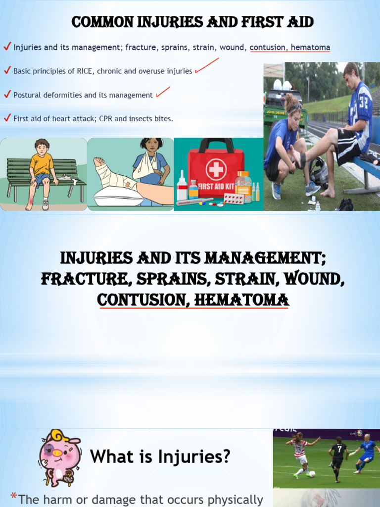 Common Injuries and First Aid | PDF | Cardiopulmonary Resuscitation ...