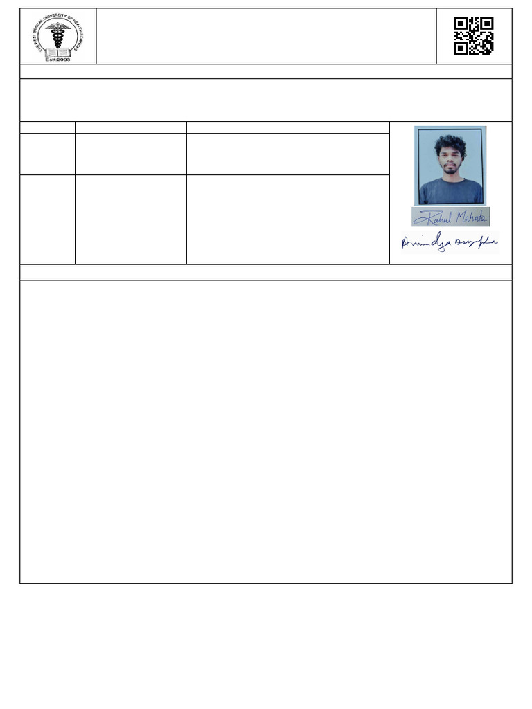 Print Enrollment Admit Card | PDF