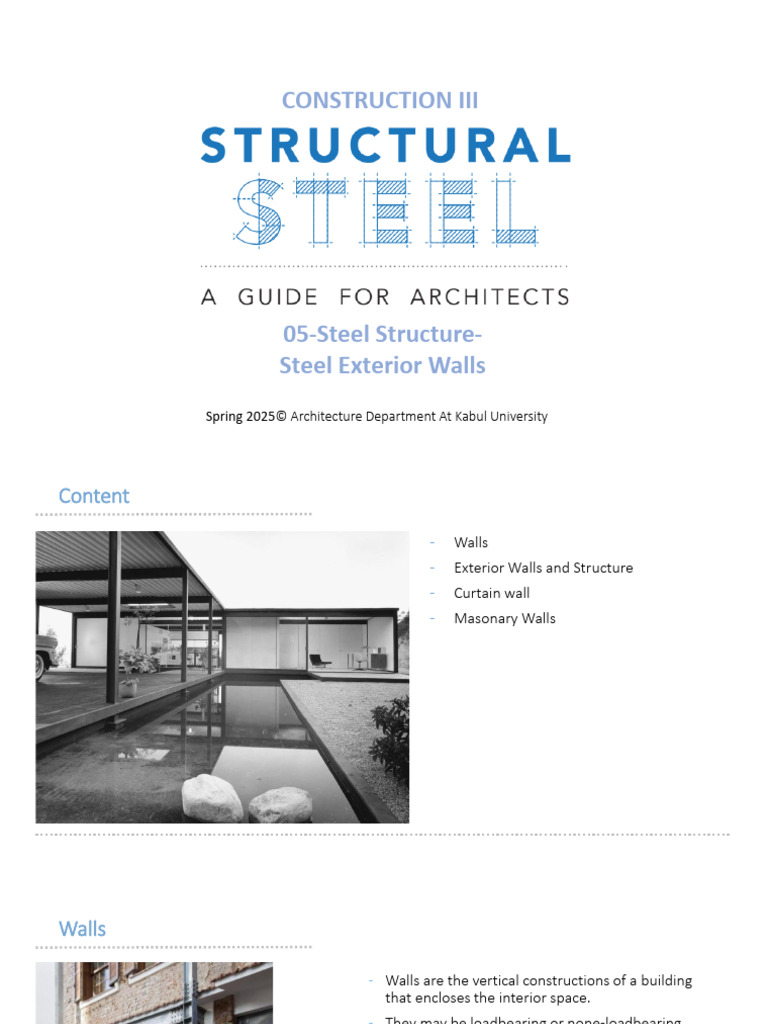 06-Steel Construction Exterior Walls | PDF | Wall | Masonry