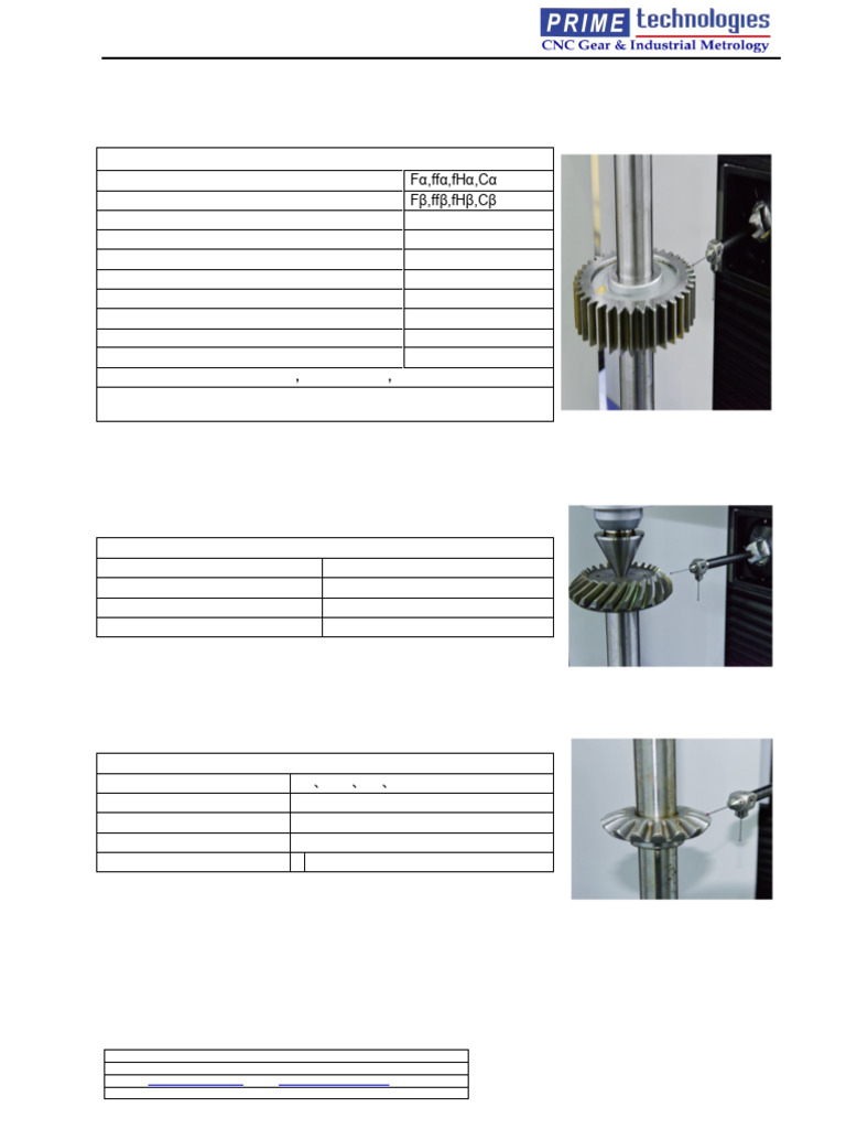 Software Details of Gear Measuring Center | PDF