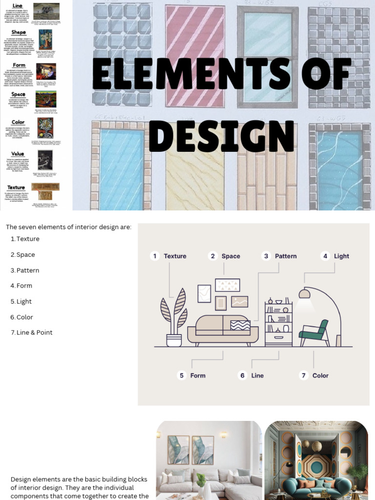 The 7 Elements of Design in Interior | PDF | Composition (Visual Arts ...