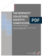 The Respocity Collectives Society'S Constitution: Your Investments Friendly!