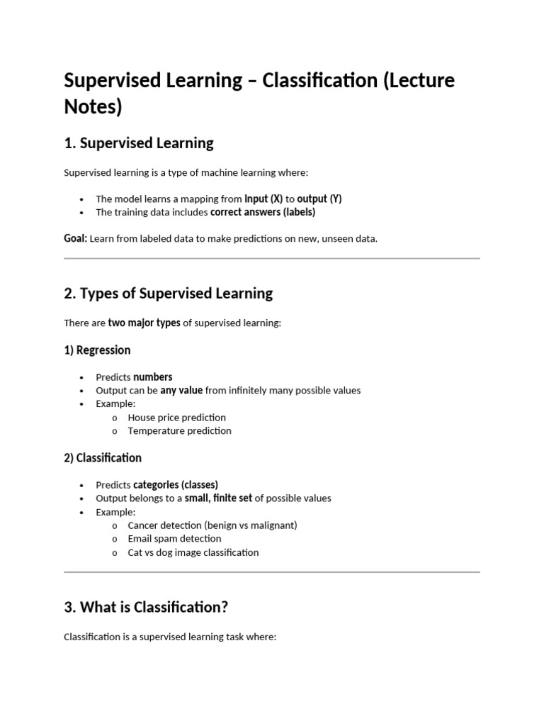Supervised Learning | PDF | Statistical Classification | Machine Learning