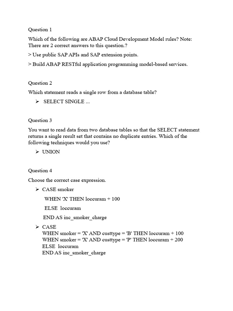 SAP | PDF | Computer Engineering | Programming Paradigms