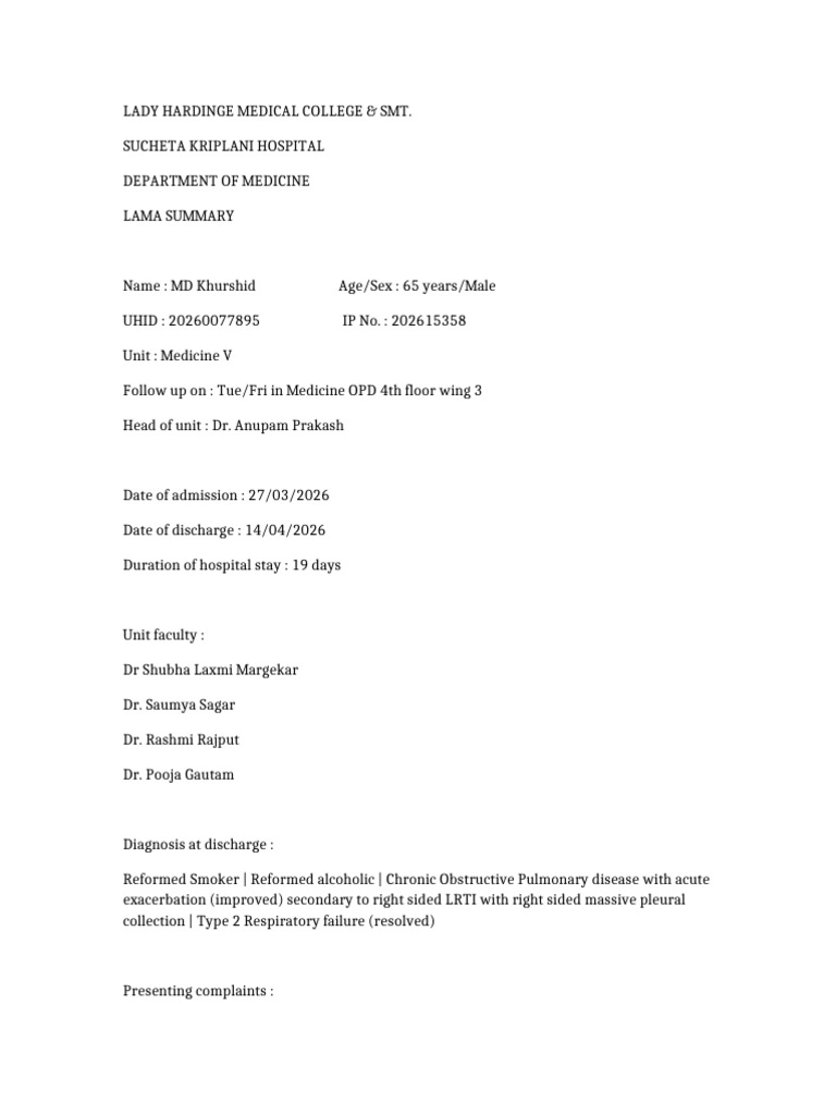Complete Medical Summary | PDF | Pneumonia | Respiratory Diseases