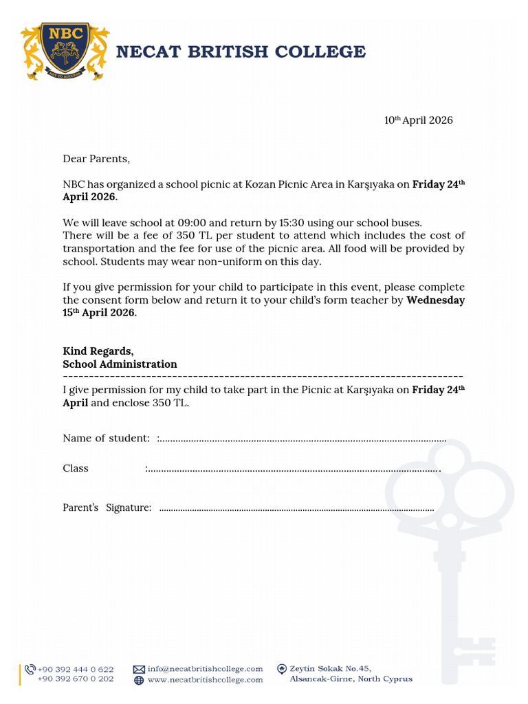 Picnic Letter 2026 | PDF