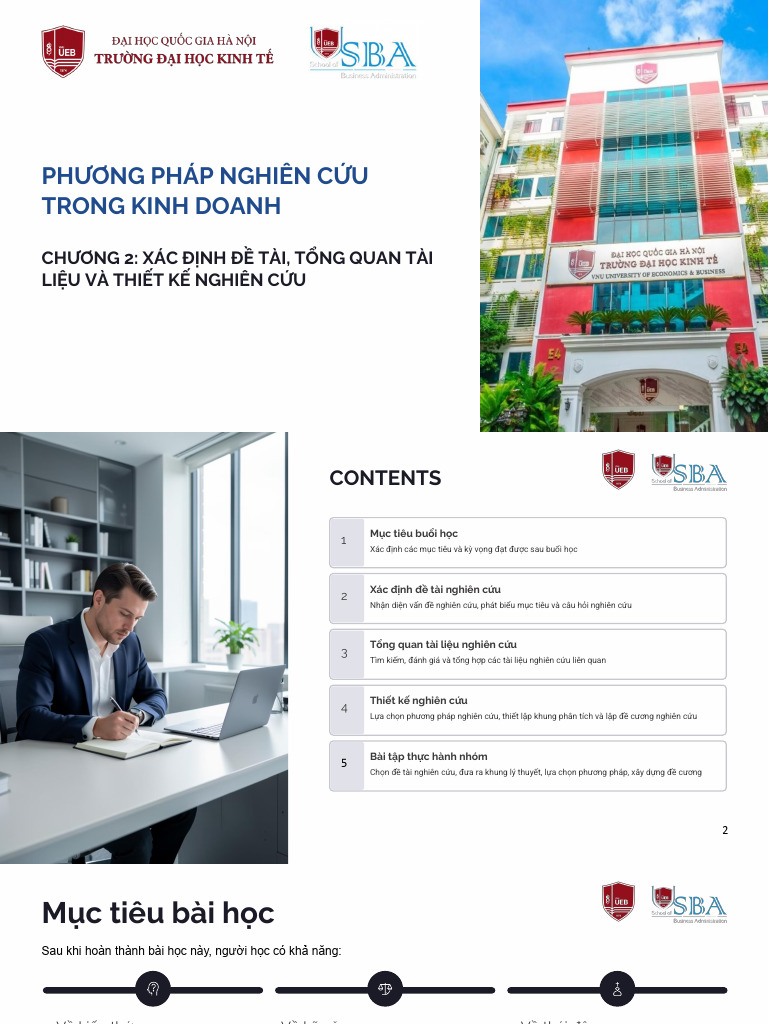 Chuong 2 Xac Dinh de Tai Tong Quan Tai Lieu Va Thiet Ke Nghien Cuu | PDF