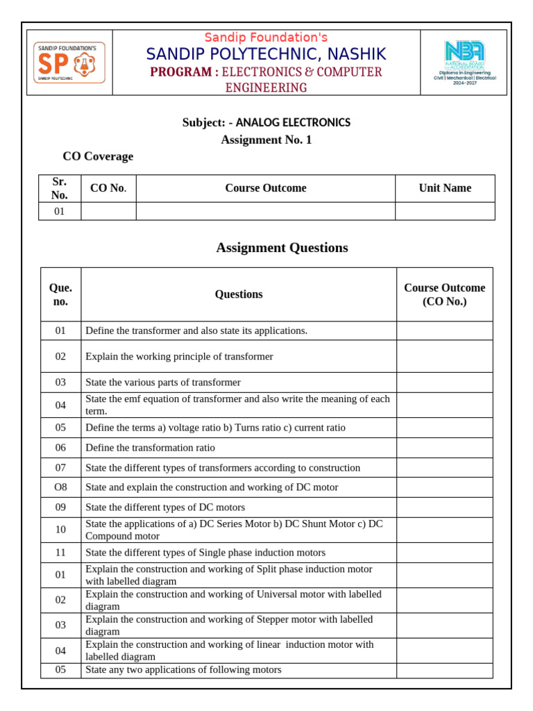 Assignment EEE | PDF