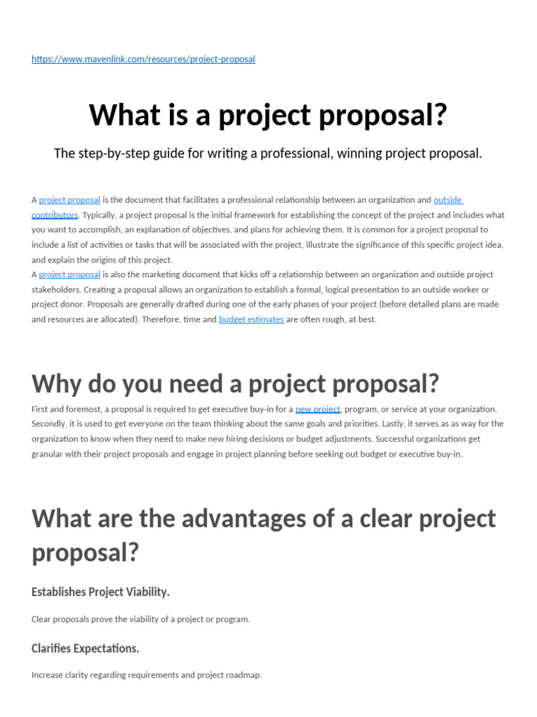 What is a Project Proposal | PDF | Budget | Methodology