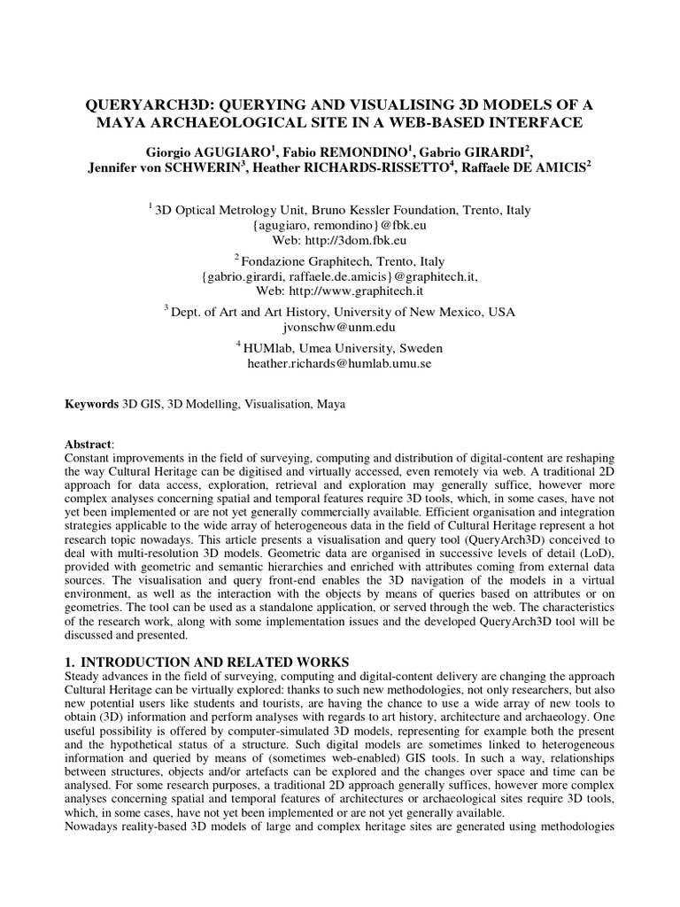 Paper Visualising 3d Models | PDF | Databases | Information Retrieval