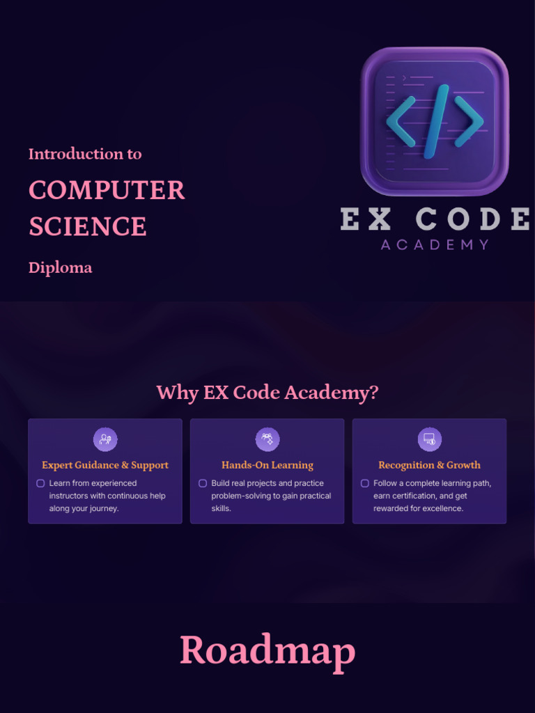 Introduction To COMPUTER SCIENCE Diploma EXCode Academy | PDF | Object ...