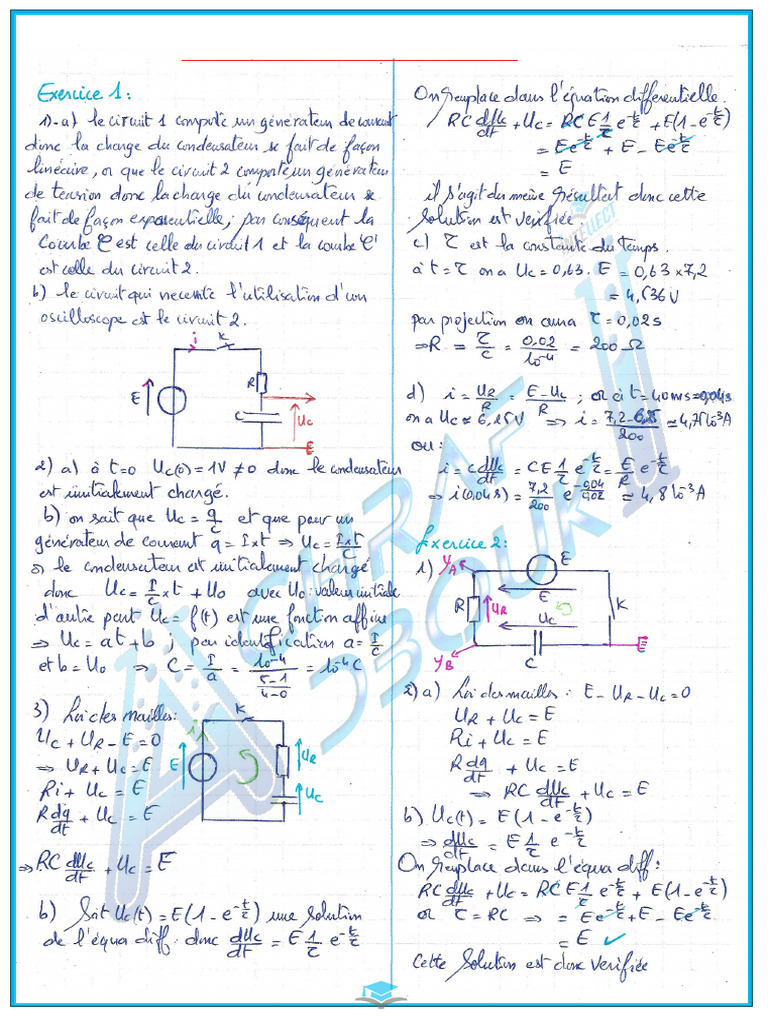 Correction Dipole RC Serie 2 25-26 | PDF
