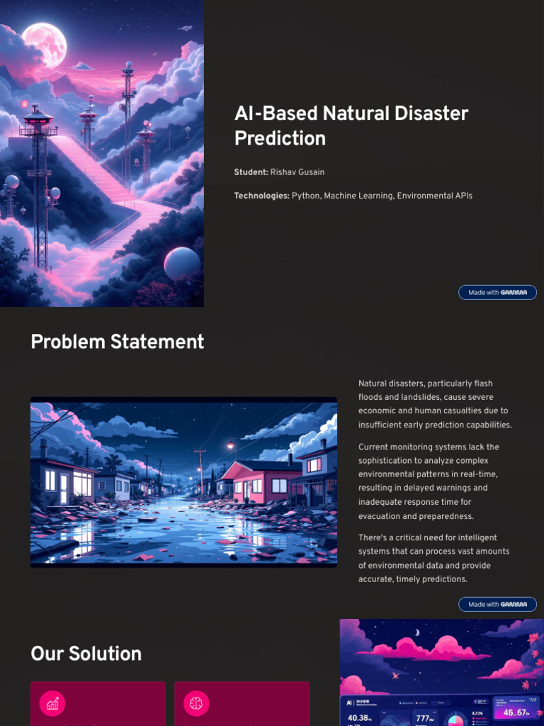 AI Based Natural Disaster Prediction | PDF | Artificial Intelligence ...