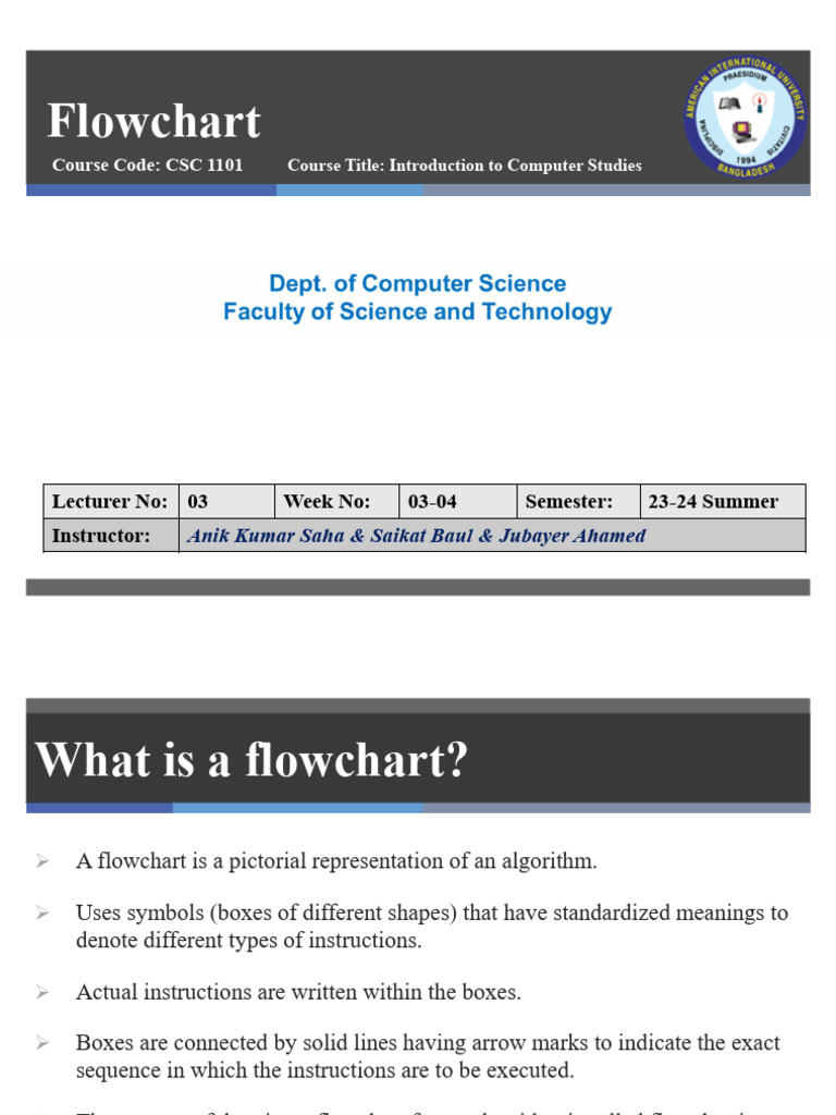 ICS Lecture Week 3 Flowchart | PDF | Algorithms | Overtime