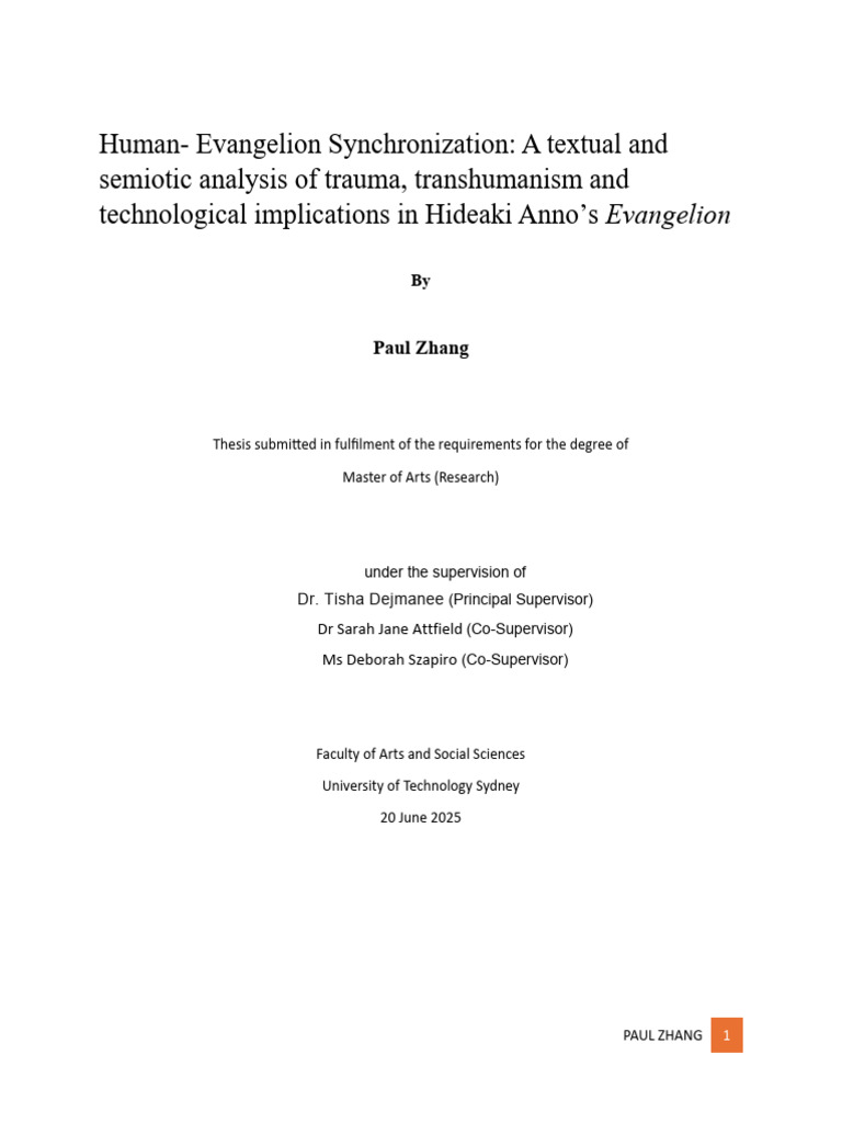Human Evangelion Synchronizati | PDF | Transhumanism | Semiotics
