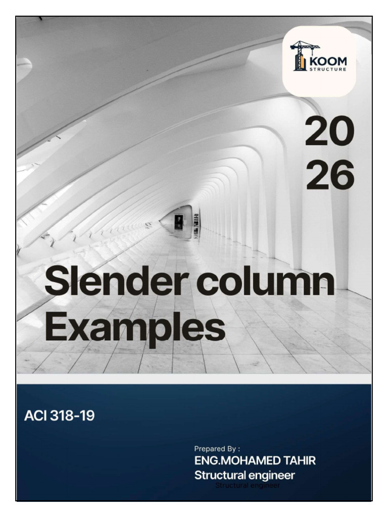 Slender Column 1773700296 | PDF | Strength Of Materials | Column