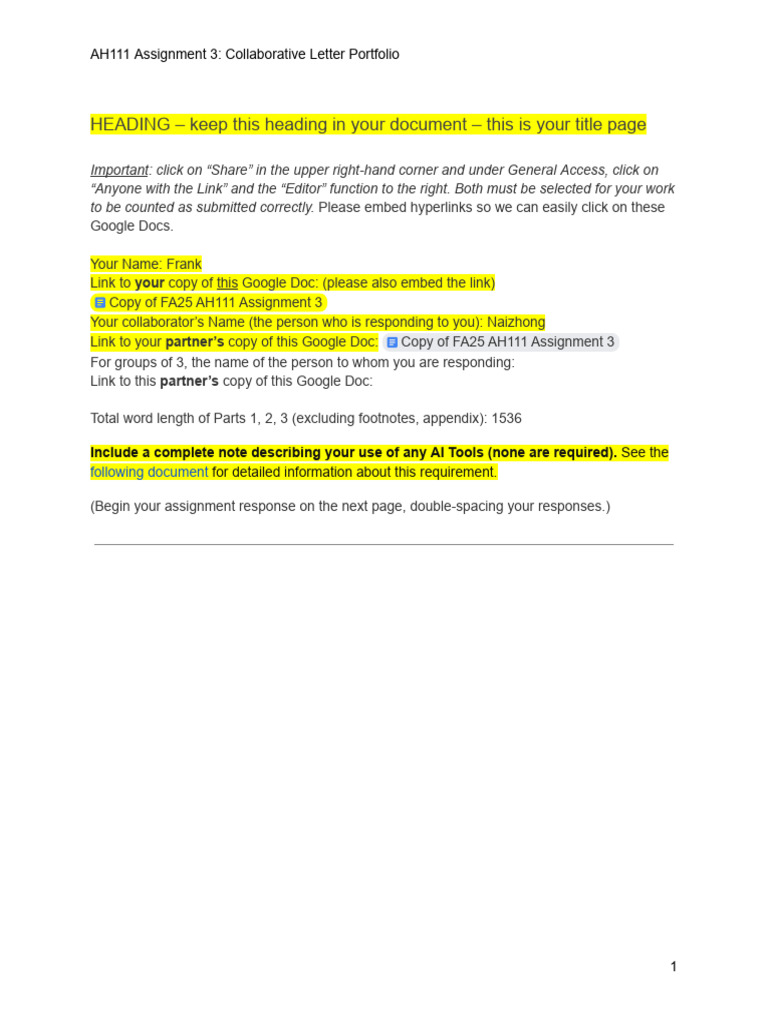AH111 Final Letters | PDF | Justice | Crime & Violence