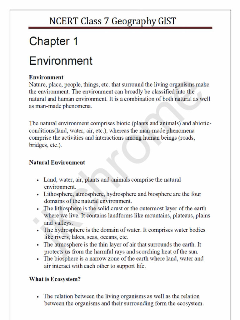 7th Geography | PDF