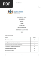 Gauteng Grade 10 Business Functions Notes | PDF | Leadership | Goal